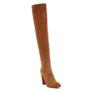 Brown Suede Tony Bianco Taj Thigh-High Boot